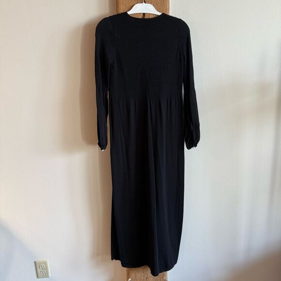 Tuckernuck Pomander Place Black Double Knit Lennox Maxi Dress Size Small - Picture 10 of 10